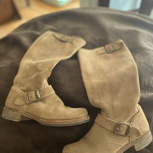 Frye Tall Veronica Suede Slouch Boots